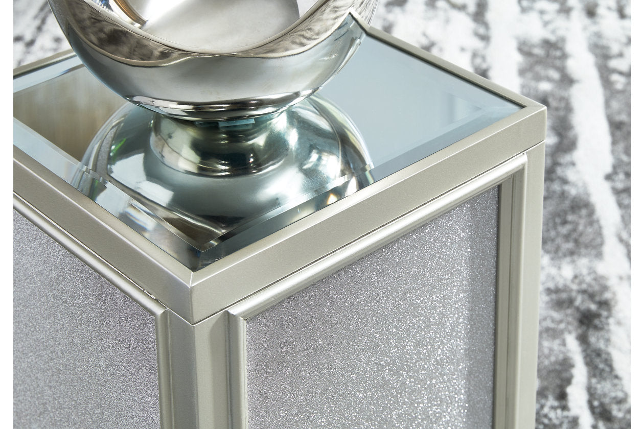 Traleena Silver Finish Nesting End Table, Set of 2 - T957-16 - Luna Furniture - Dallas Store