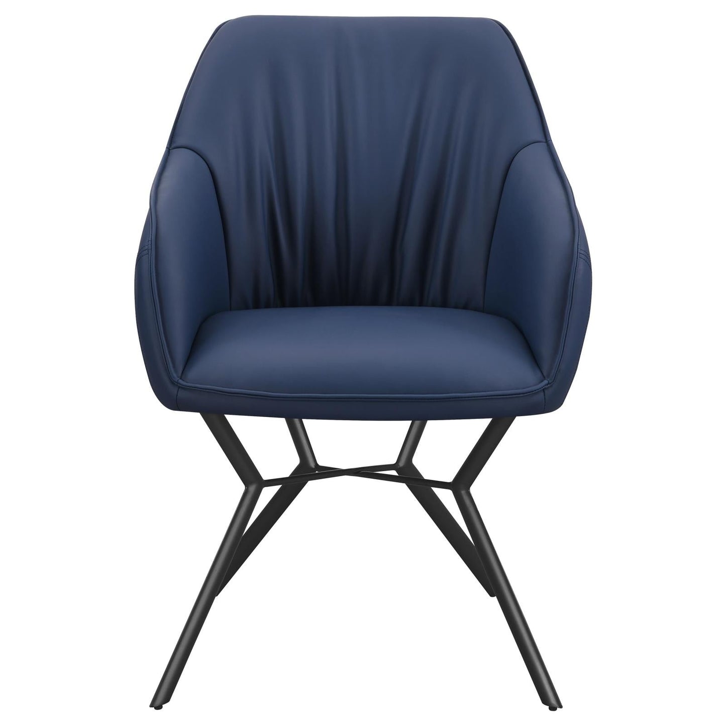 Trevon Upholstered Tufted Side Chairs (Set of 2) Blue/Brown - 193722 - Luna Furniture - Dallas Store
