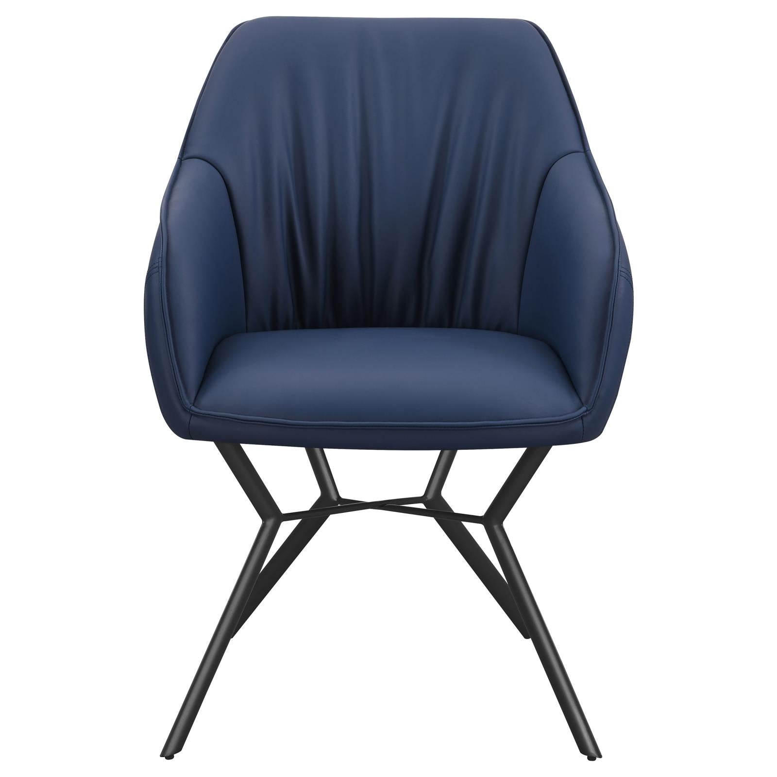Trevon Upholstered Tufted Side Chairs (Set of 2) Blue/Brown - 193722 - Luna Furniture - Dallas Store