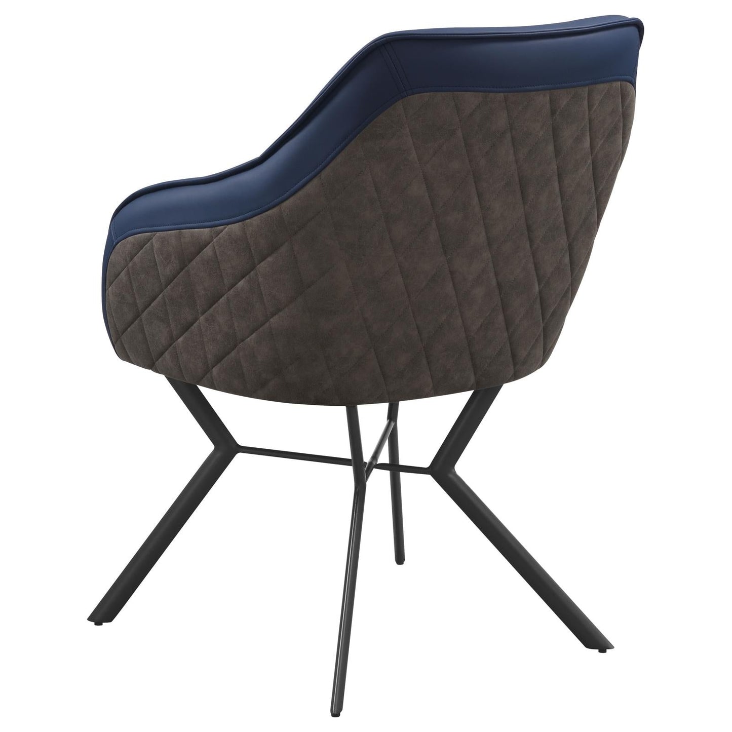 Trevon Upholstered Tufted Side Chairs (Set of 2) Blue/Brown - 193722 - Luna Furniture - Dallas Store