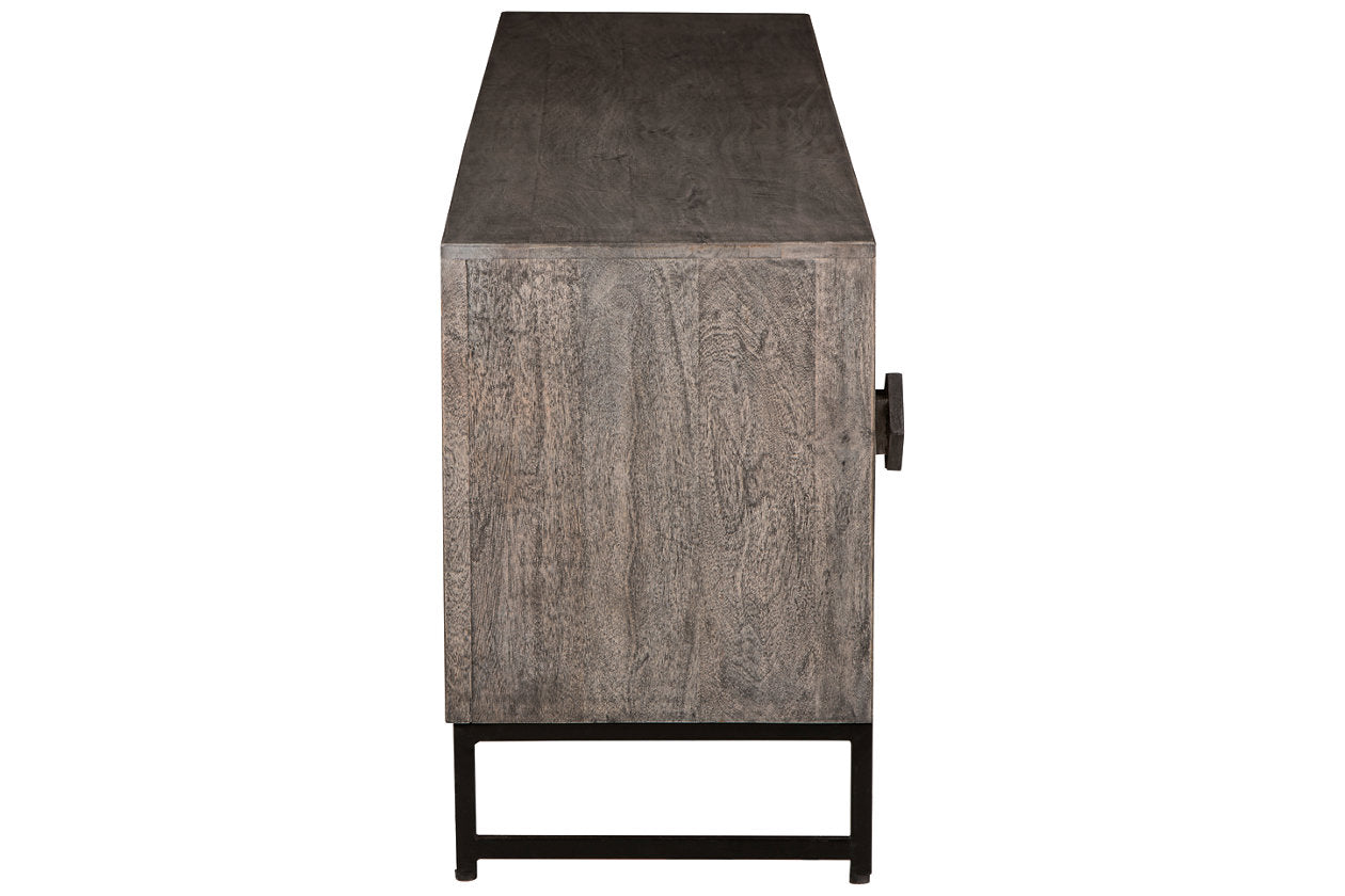 Treybrook Distressed Gray Accent Cabinet - A4000512 - Luna Furniture - Dallas Store