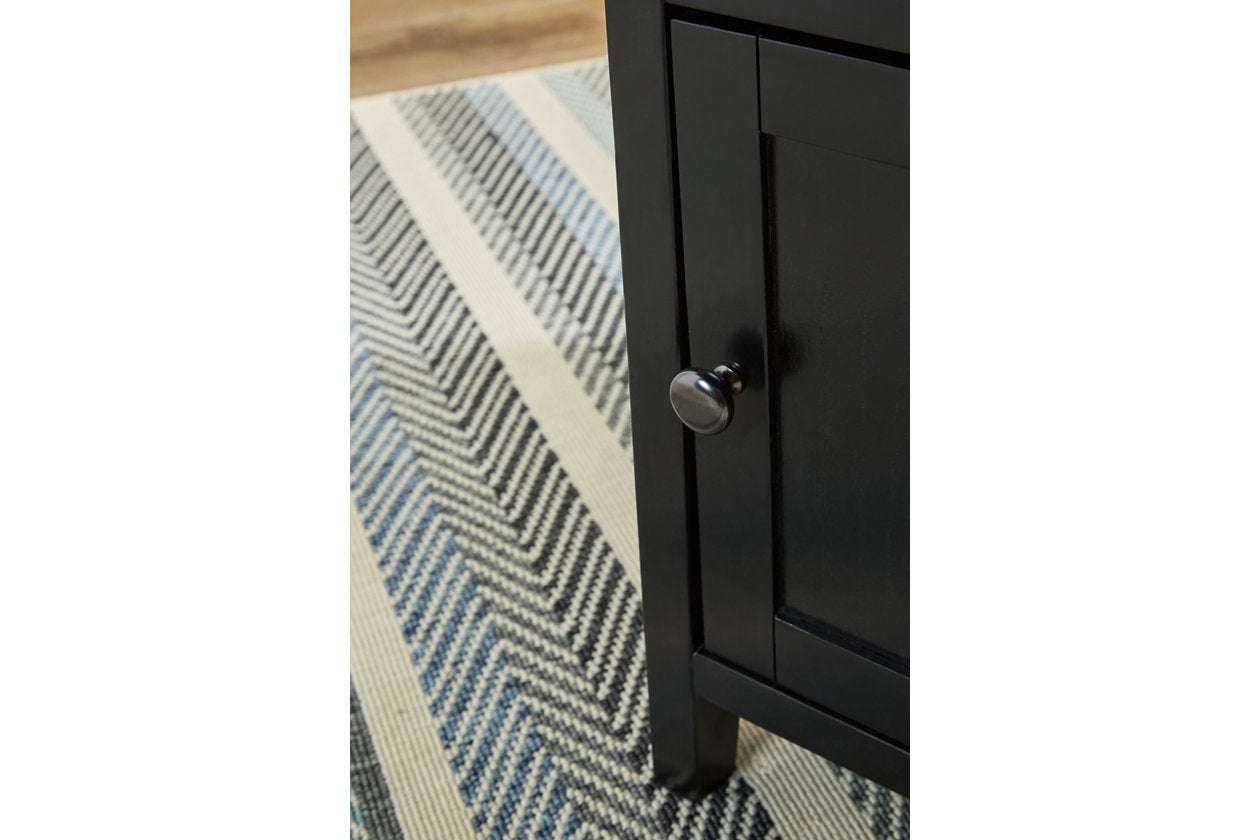 Treytown Black Chairside End Table - T300-617 - Luna Furniture - Dallas Store