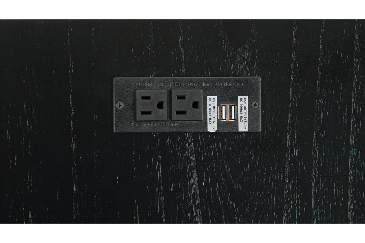 Treytown Black Chairside End Table - T300-617 - Luna Furniture - Dallas Store