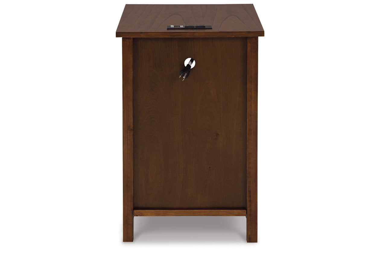 Treytown Brown Chairside End Table - T300-117 - Luna Furniture - Dallas Store