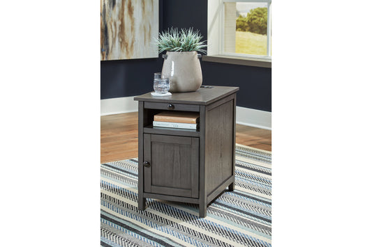 Treytown Gray Chairside End Table - T300-317 - Luna Furniture - Dallas Store
