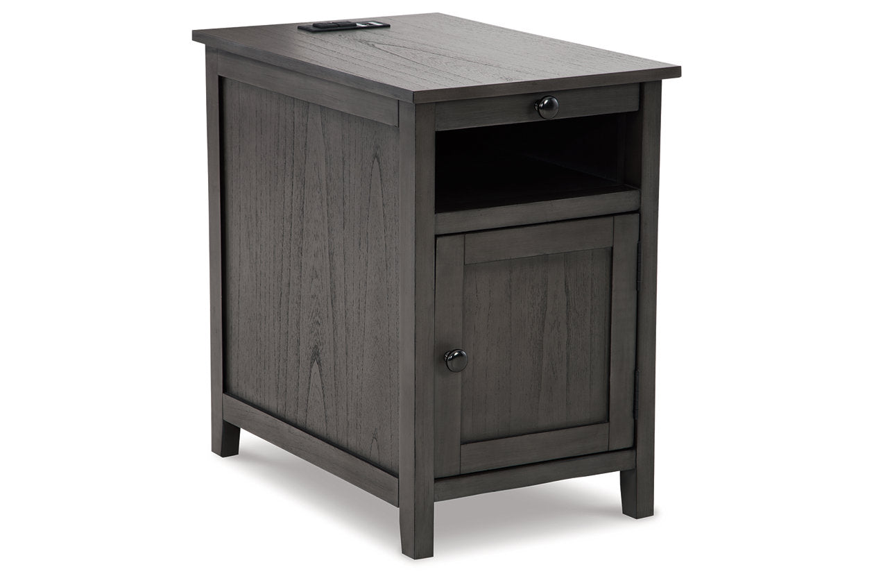 Treytown Gray Chairside End Table - T300-317 - Luna Furniture - Dallas Store
