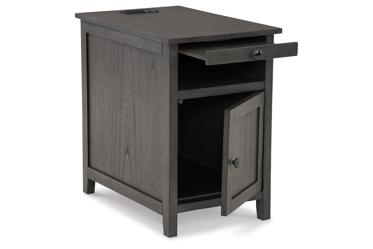 Treytown Gray Chairside End Table - T300-317 - Luna Furniture - Dallas Store