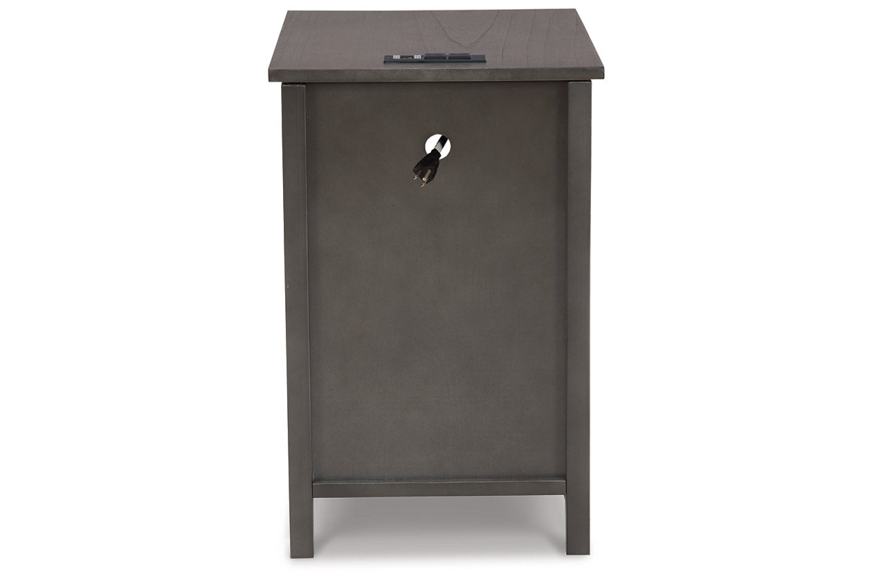 Treytown Gray Chairside End Table - T300-317 - Luna Furniture - Dallas Store