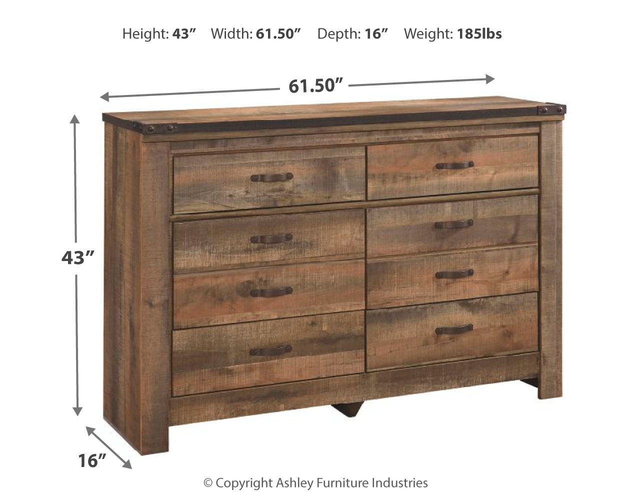 Trinell Brown Dresser - B446-31 - Luna Furniture - Dallas Store