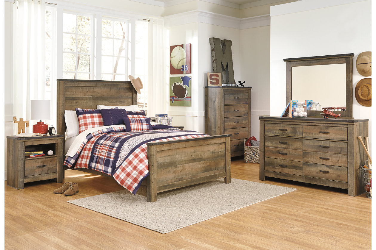 Trinell Brown Full Panel Bed - SET | B446-84 | B446-86 | B446-87 - Luna Furniture - Dallas Store