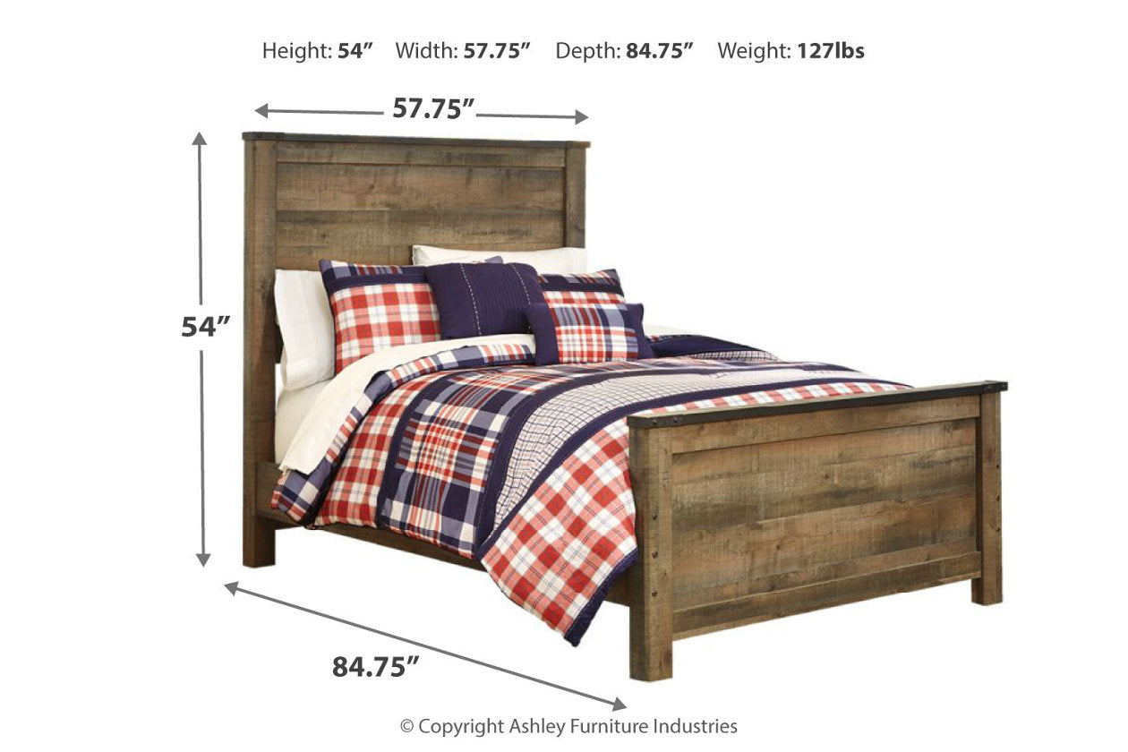 Trinell Brown Full Panel Bed - SET | B446-84 | B446-86 | B446-87 - Luna Furniture - Dallas Store