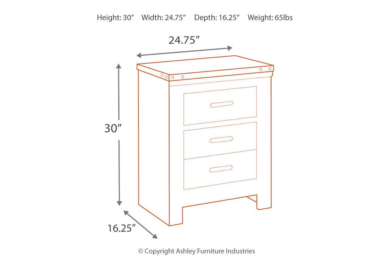 Trinell Brown Nightstand - B446-92 - Luna Furniture - Dallas Store
