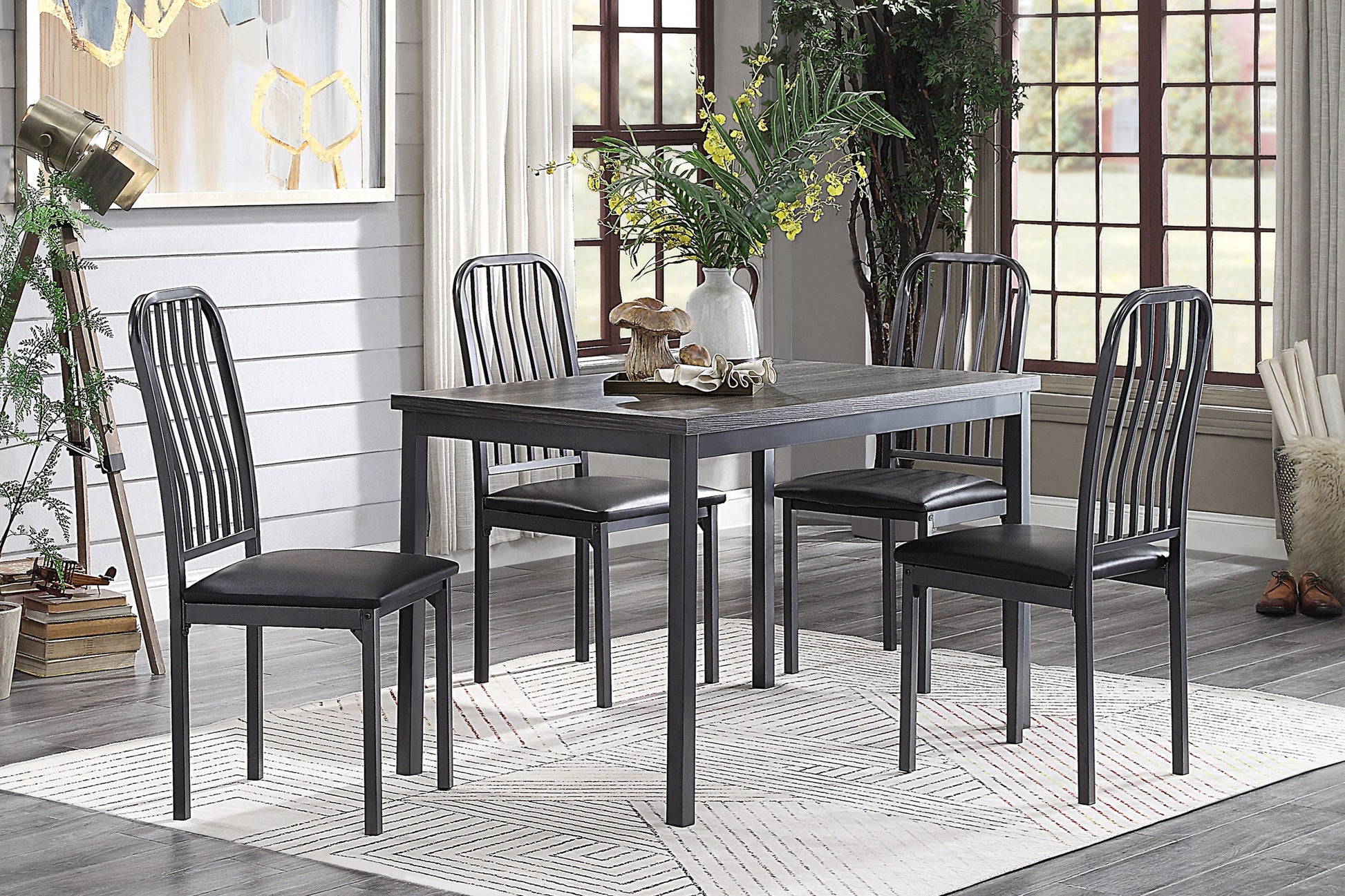 Tripp Gray Metal Side Chair, Set of 2 - 5664S - Luna Furniture - Dallas Store