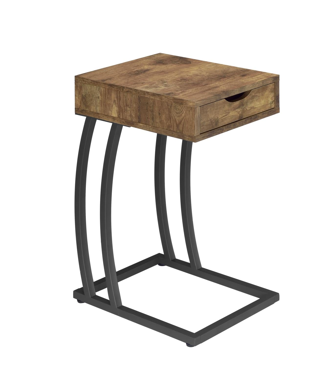 Troy Antique Nutmeg Accent Table with Power Outlet - 900577 - Luna Furniture - Dallas Store