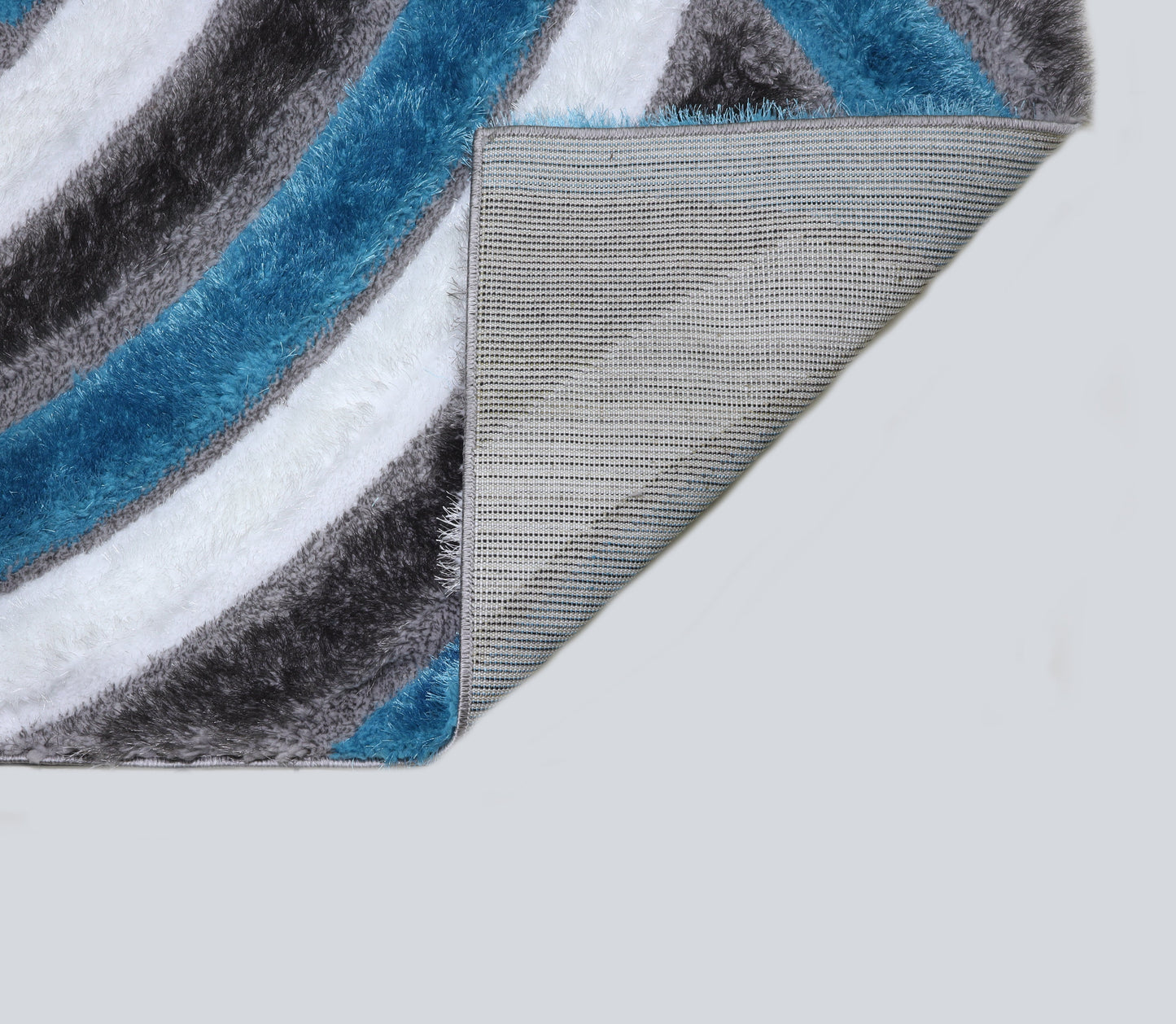 3D Shaggy Gray/Turquoise 5X7 Area Rug - 3D333-GRY/TRQ-57 - Luna Furniture - Dallas Store