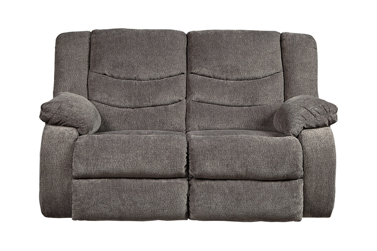 Tulen Gray Reclining Loveseat - 9860686 - Luna Furniture - Dallas Store