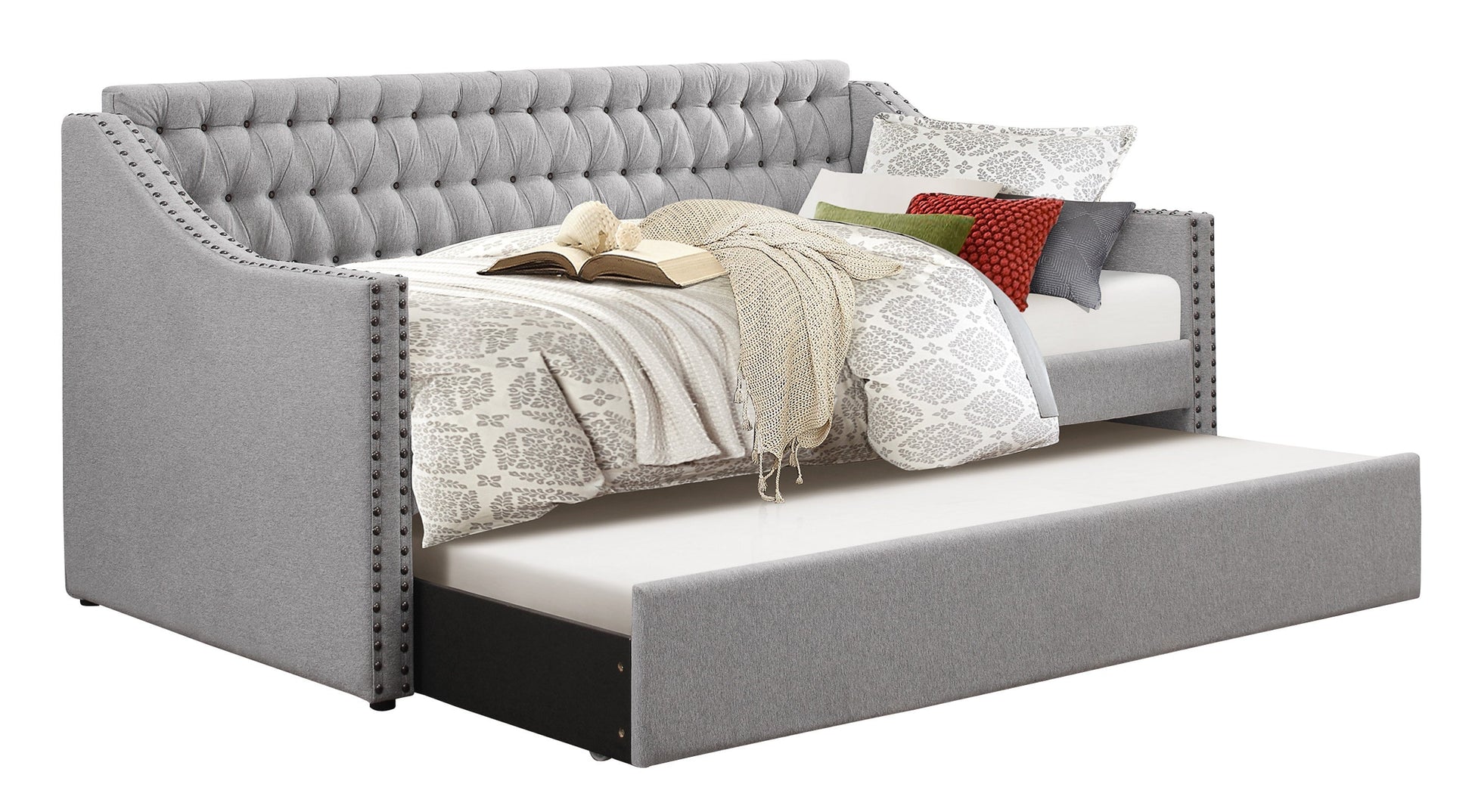 Tulney Gray Daybed with Trundle - SET | 4966-A | 4966-B - Luna Furniture - Dallas Store