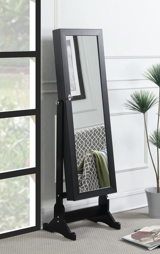 Tutuola Black Jewelry Cheval Mirror - 904039 - Luna Furniture - Dallas Store