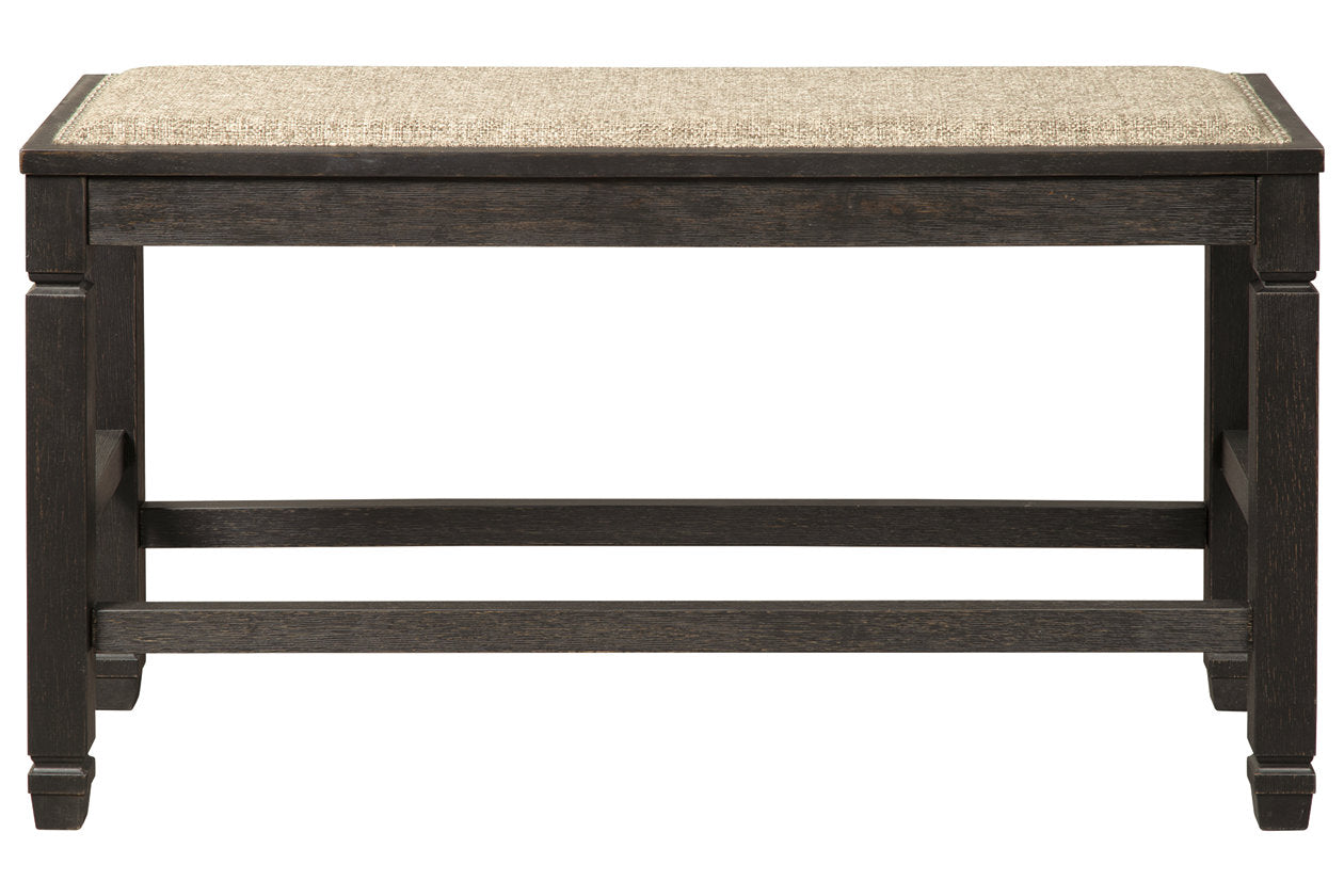 Tyler Creek Antique Black Counter Height Bench - D736-09 - Luna Furniture - Dallas Store