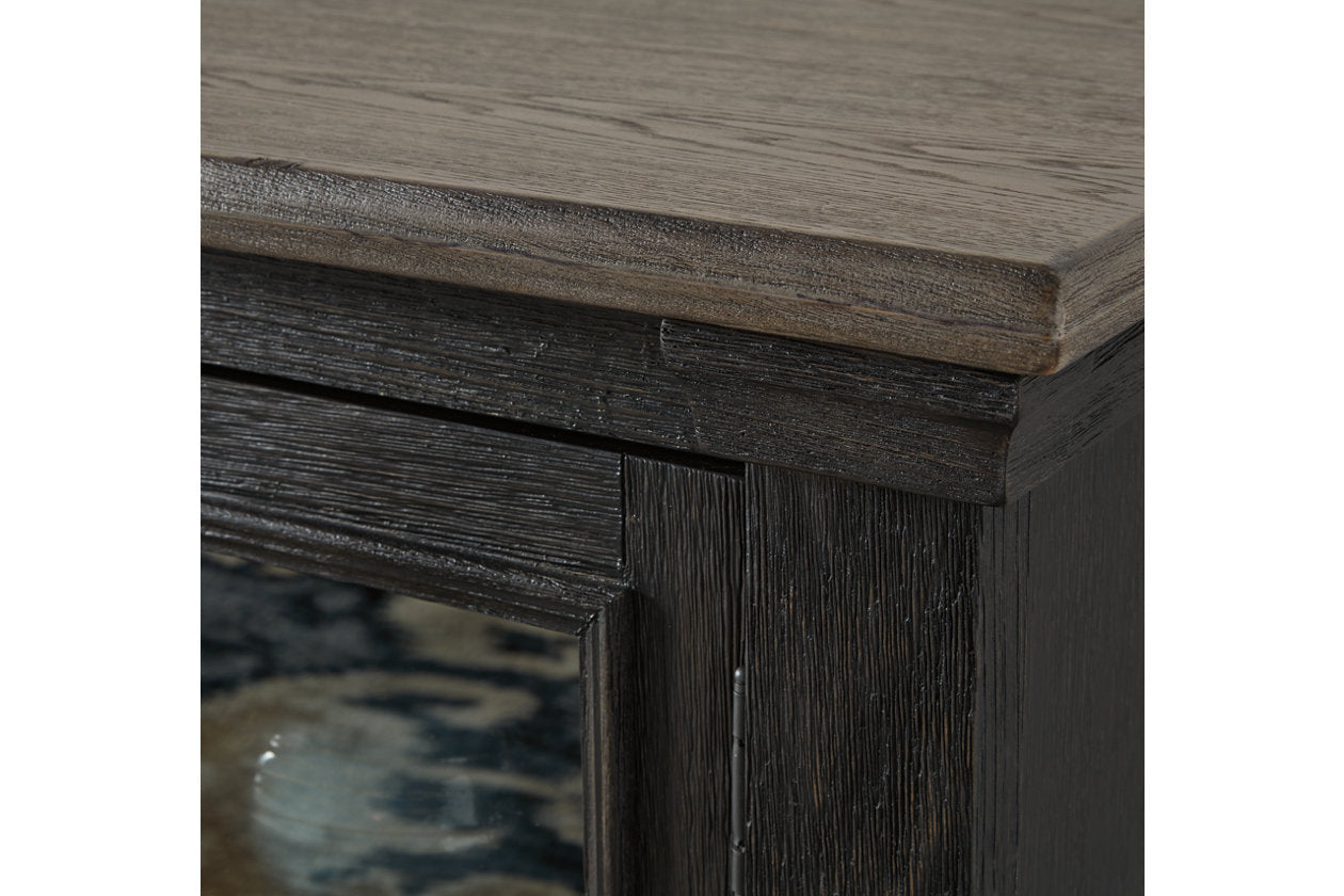 Tyler Creek Black/Gray 74" TV Stand - W736-68 - Luna Furniture - Dallas Store