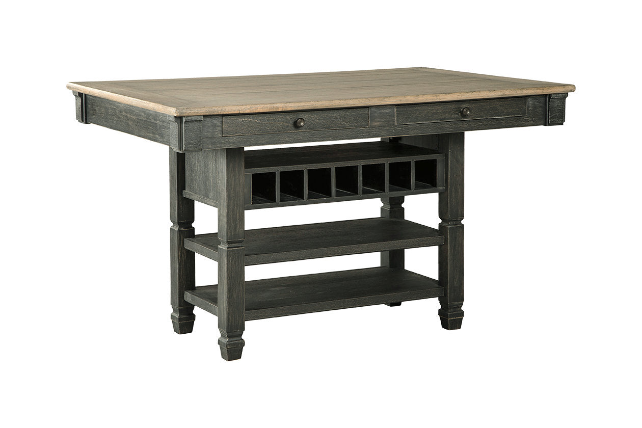 Tyler Creek Black/Gray Counter Height Dining Table - D736-32 - Luna Furniture - Dallas Store