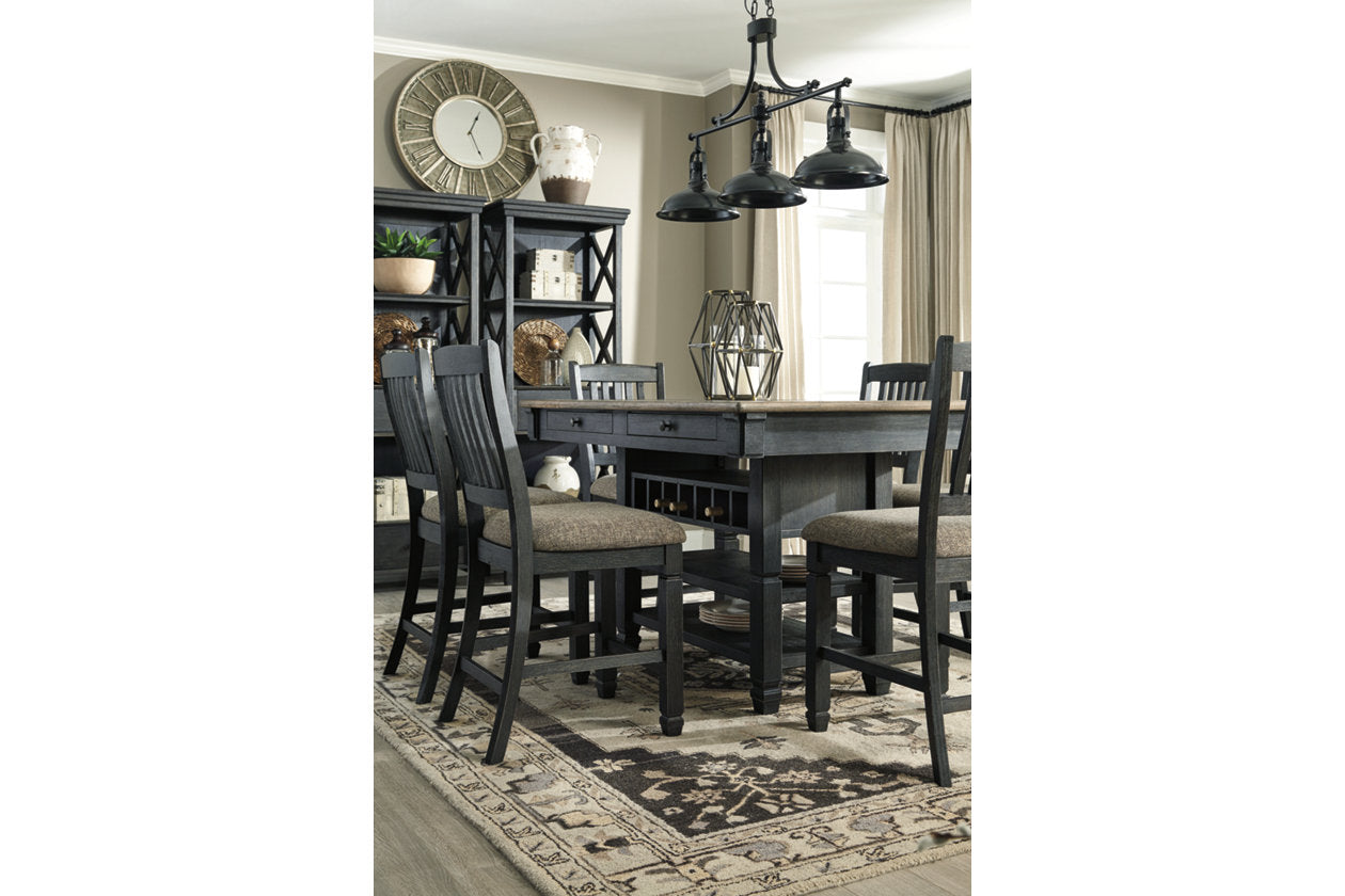 Tyler Creek Black/Gray Counter Height Dining Table - D736-32 - Luna Furniture - Dallas Store