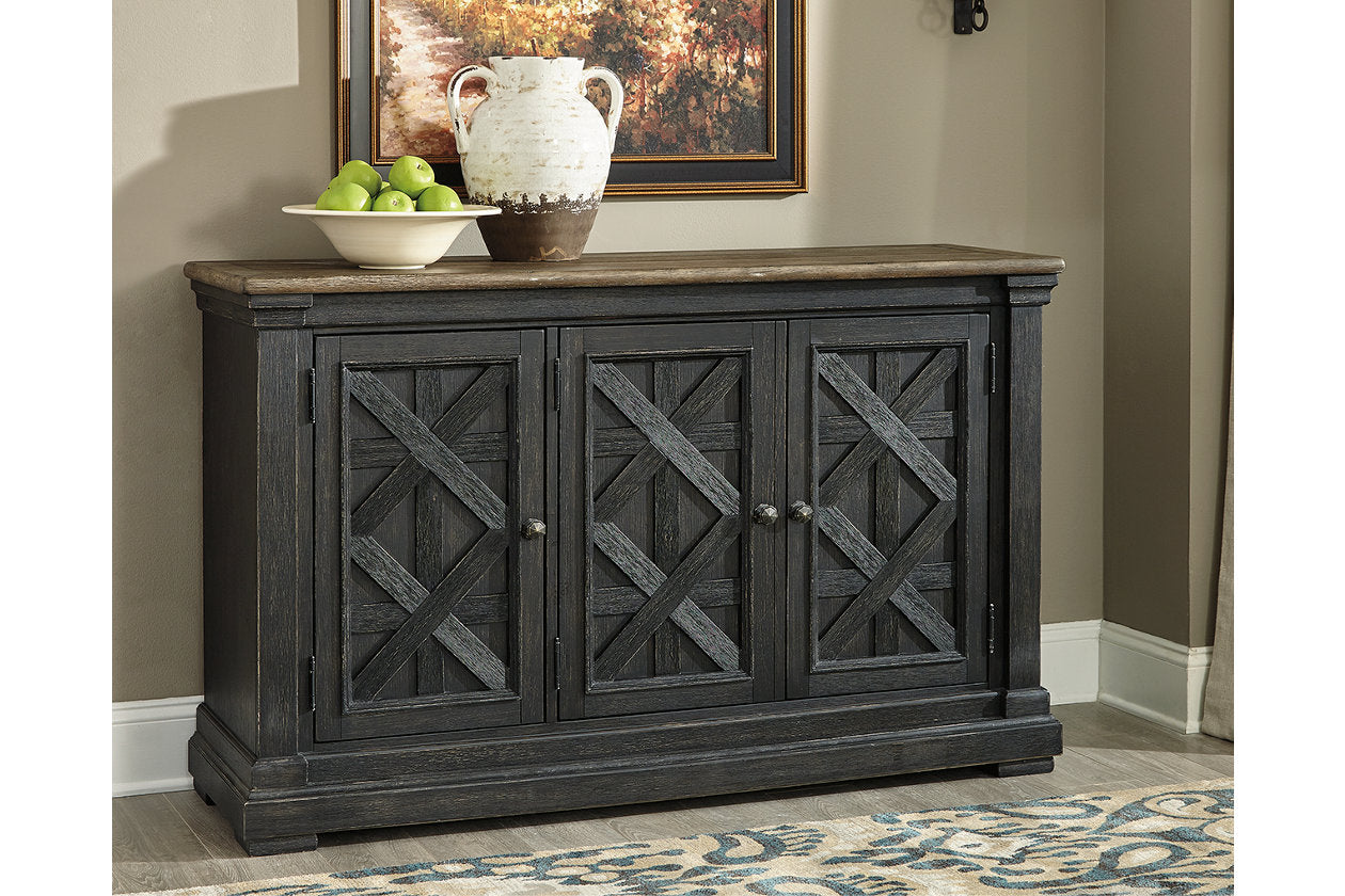 Tyler Creek Black/Gray Dining Server - D736-60 - Luna Furniture - Dallas Store