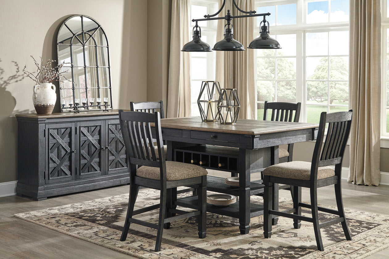 Tyler Creek Black/Gray Dining Server - D736-60 - Luna Furniture - Dallas Store