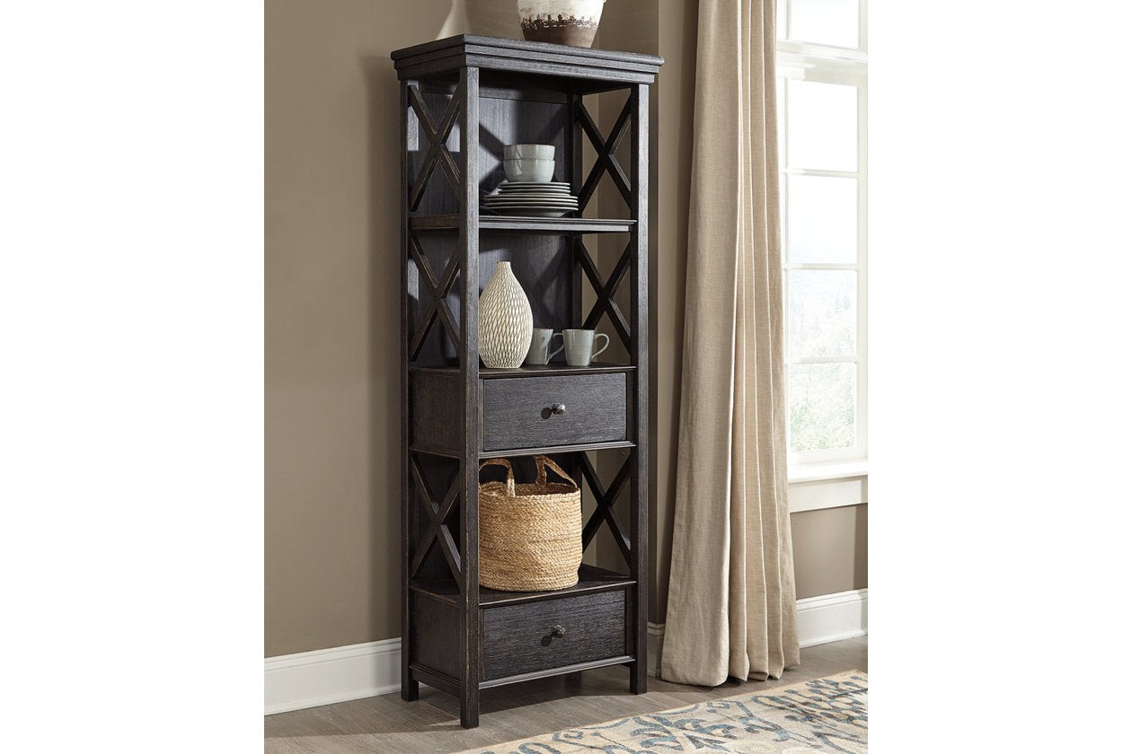 Tyler Creek Black/Gray Display Cabinet - D736-76 - Luna Furniture - Dallas Store