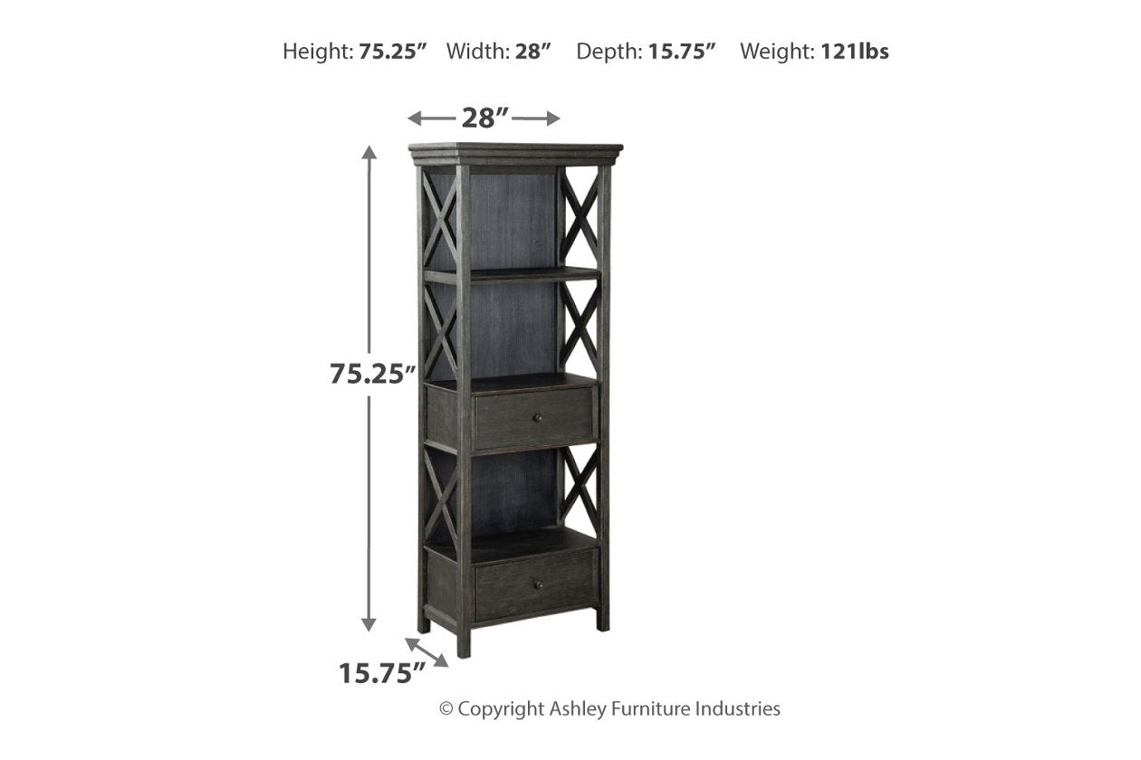 Tyler Creek Black/Gray Display Cabinet - D736-76 - Luna Furniture - Dallas Store