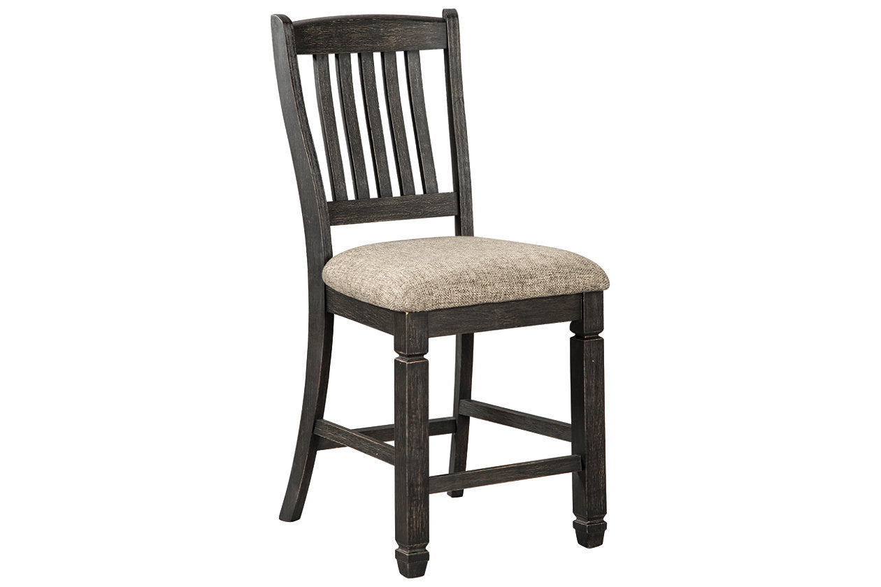 Tyler Creek Black/Grayish Brown Counter Height Barstool, Set of 2 - D736-124 - Luna Furniture - Dallas Store