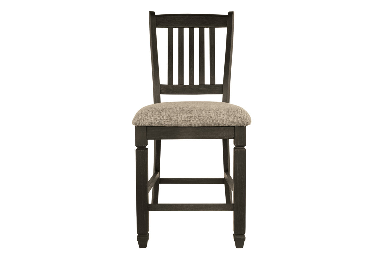 Tyler Creek Black/Grayish Brown Counter Height Barstool, Set of 2 - D736-124 - Luna Furniture - Dallas Store