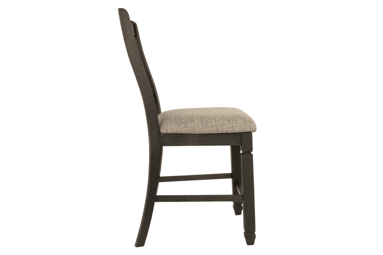 Tyler Creek Black/Grayish Brown Counter Height Barstool, Set of 2 - D736-124 - Luna Furniture - Dallas Store