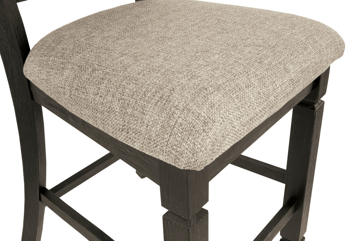 Tyler Creek Black/Grayish Brown Counter Height Barstool, Set of 2 - D736-124 - Luna Furniture - Dallas Store