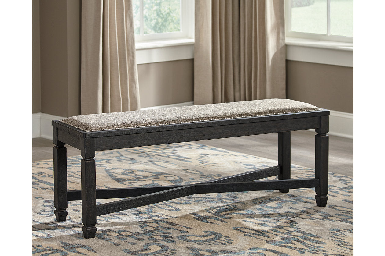Tyler Creek Black/Grayish Brown Dining Bench - D736-00 - Luna Furniture - Dallas Store