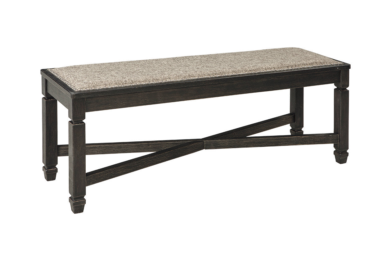 Tyler Creek Black/Grayish Brown Dining Bench - D736-00 - Luna Furniture - Dallas Store