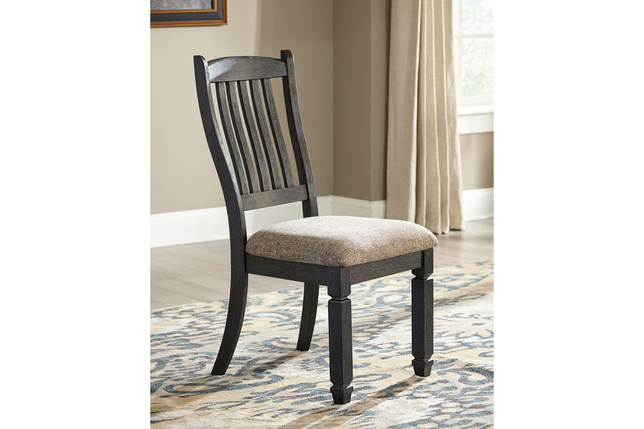 Tyler Creek Black/Grayish Brown Dining Chair, Set of 2 - D736-01 - Luna Furniture - Dallas Store