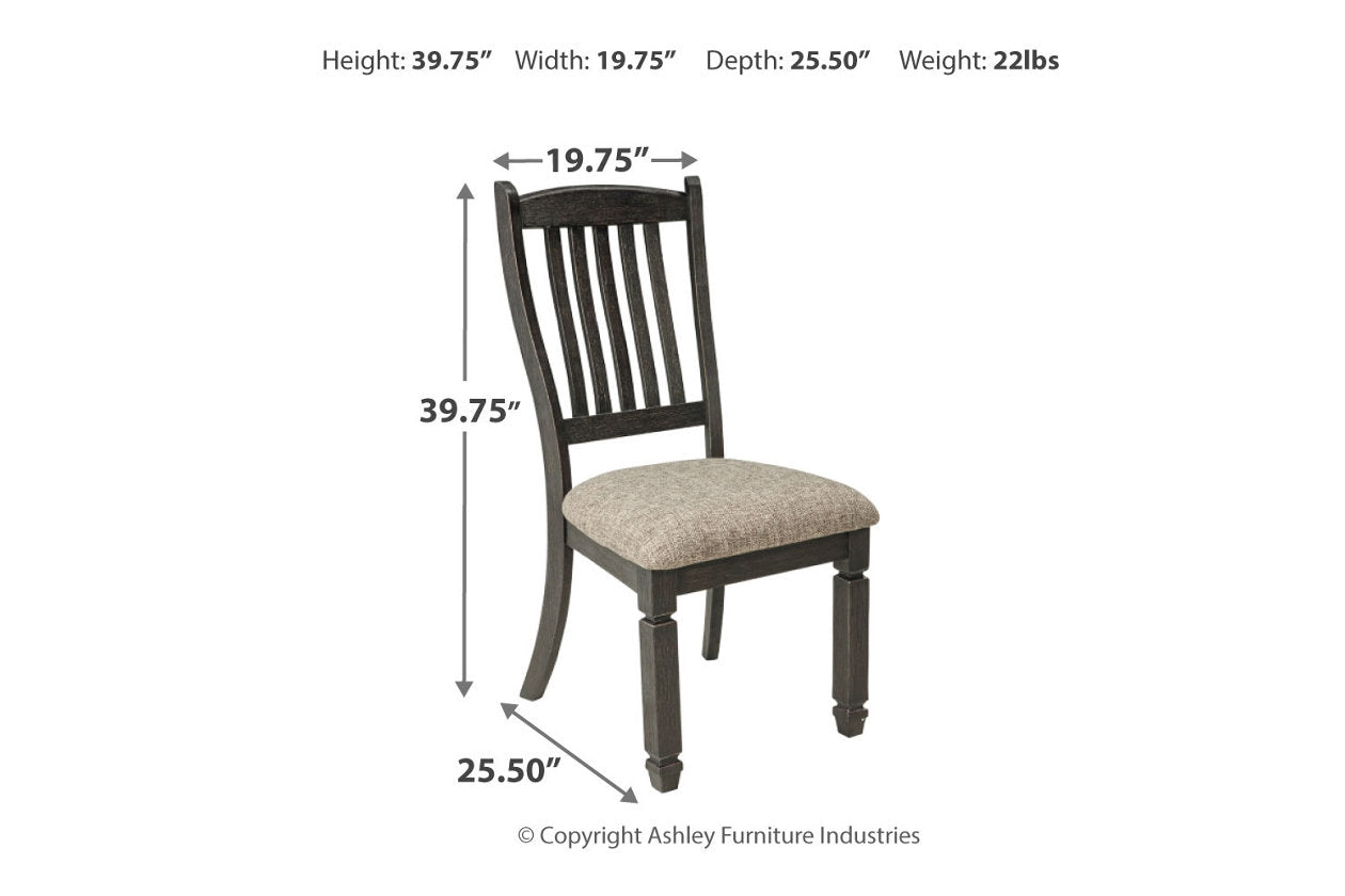 Tyler Creek Black/Grayish Brown Dining Chair, Set of 2 - D736-01 - Luna Furniture - Dallas Store