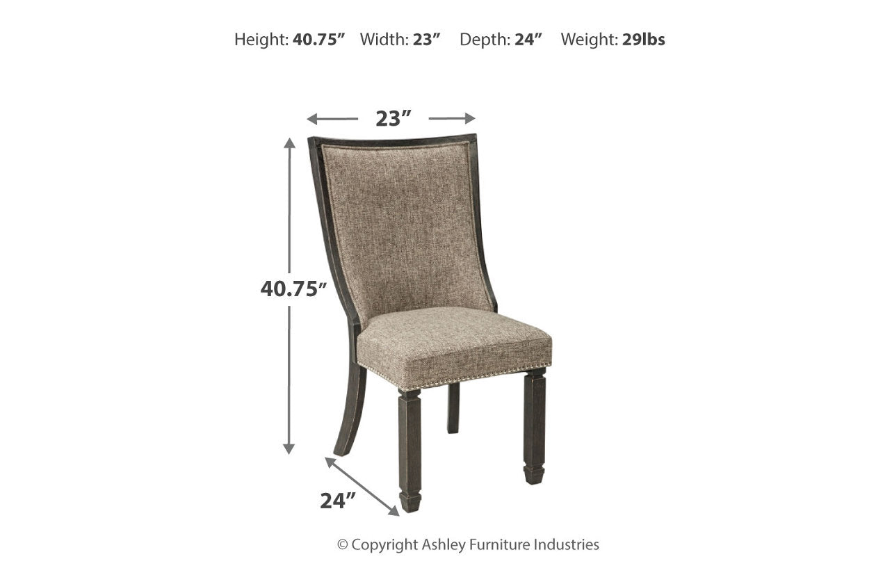 Tyler Creek Black/Grayish Brown Dining Chair, Set of 2 - D736-02 - Luna Furniture - Dallas Store