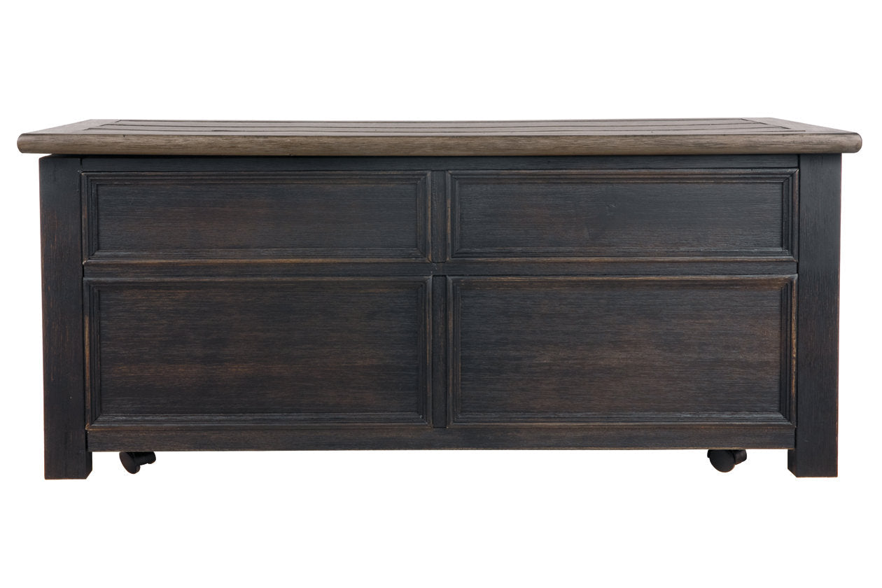 Tyler Creek Grayish Brown/Black Coffee Table with Lift Top - T736-20 - Luna Furniture - Dallas Store