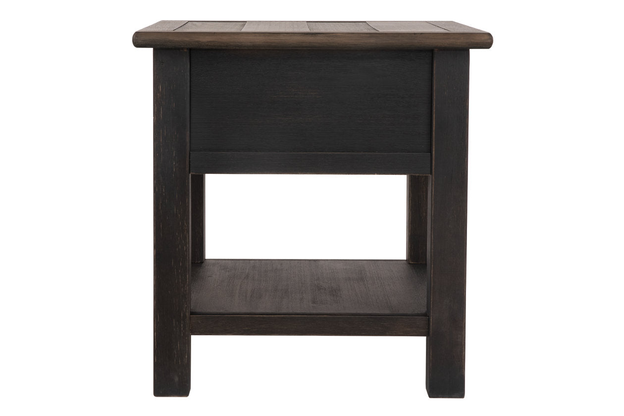 Tyler Creek Grayish Brown/Black End Table - T736-3 - Luna Furniture - Dallas Store