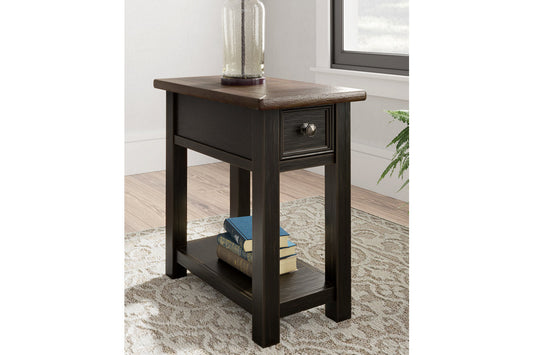 Tyler Creek Two-tone Chairside End Table - T736-107 - Luna Furniture - Dallas Store