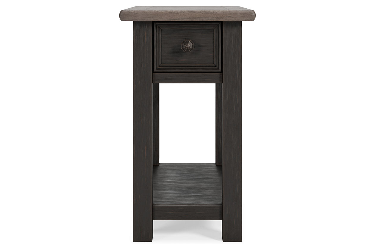 Tyler Creek Two-tone Chairside End Table - T736-107 - Luna Furniture - Dallas Store