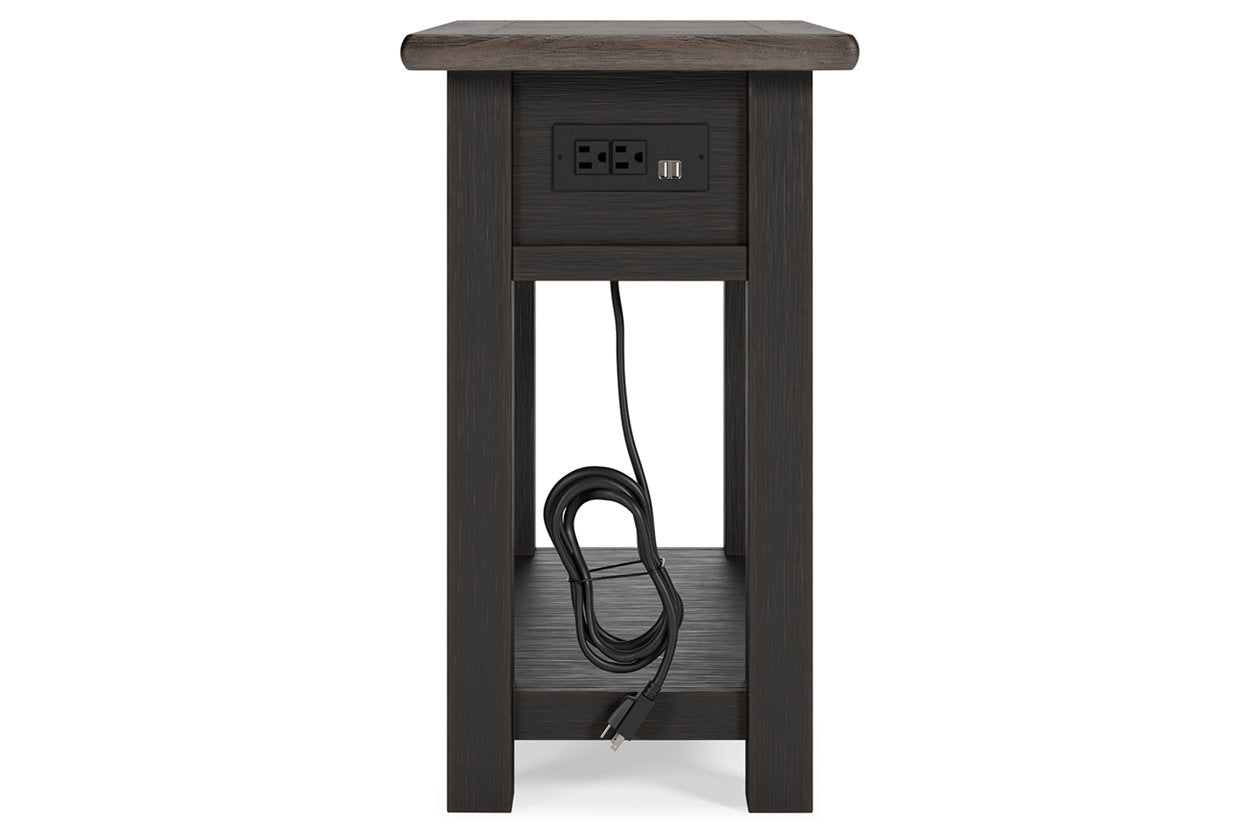 Tyler Creek Two-tone Chairside End Table - T736-107 - Luna Furniture - Dallas Store