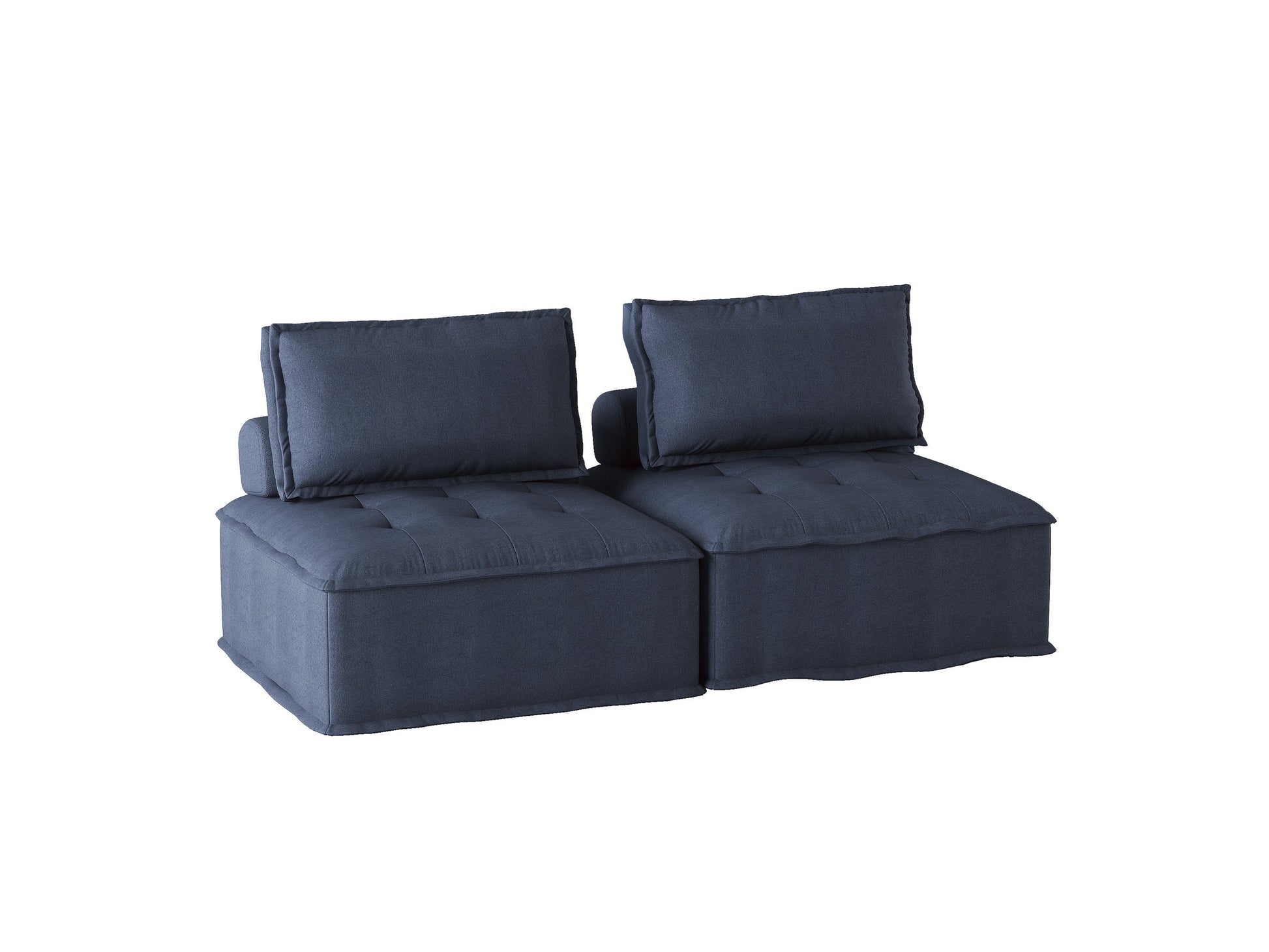 Ulrich Blue Modular Loveseat - 9545BU-2* - Luna Furniture - Dallas Store