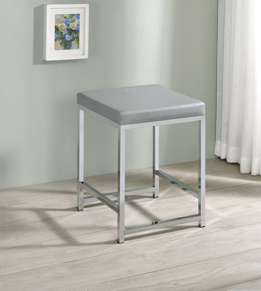 Umbridge Square Padded Cushion Upholstered Vanity Stool - 935933 - Luna Furniture - Dallas Store
