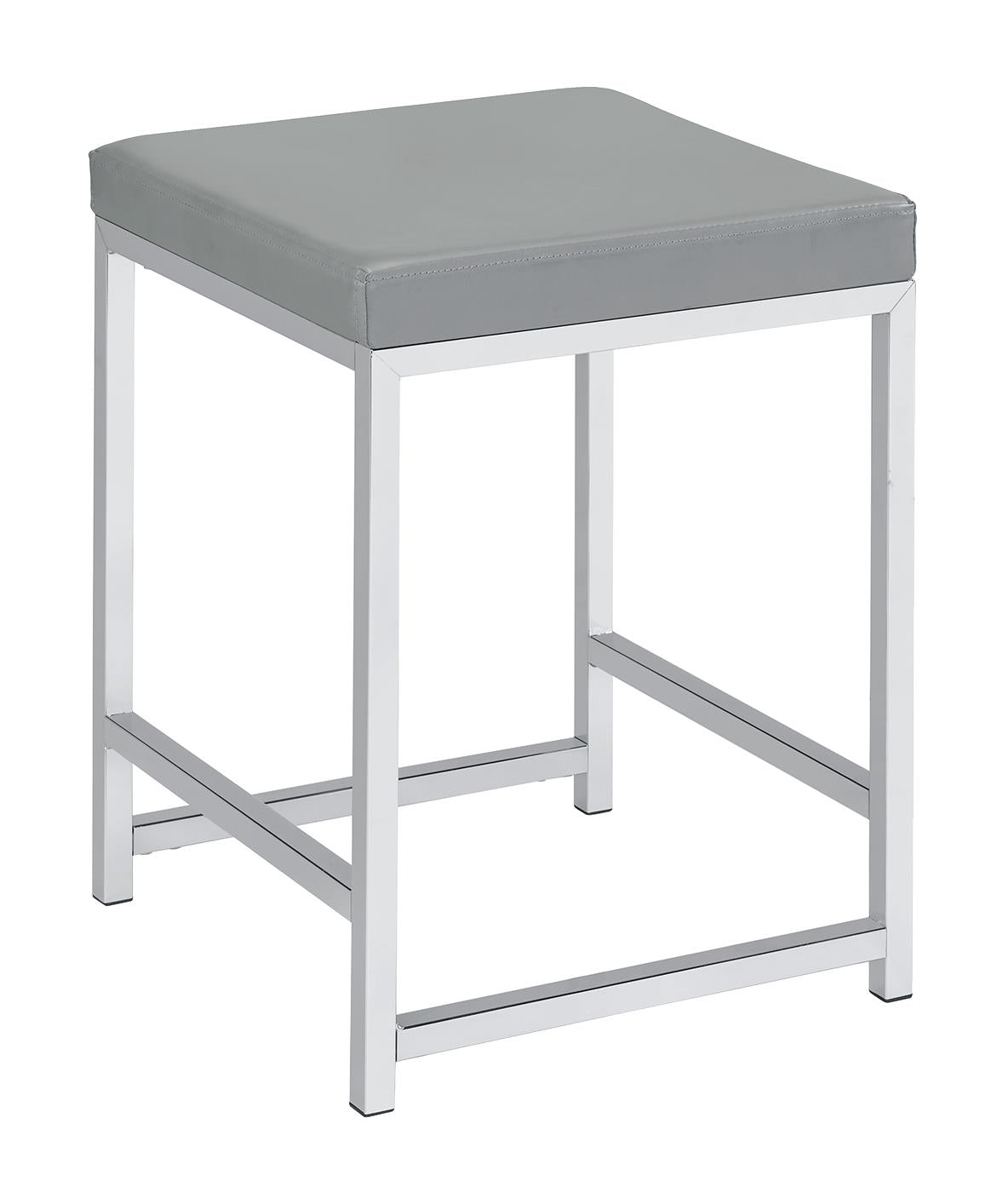 Umbridge Square Padded Cushion Upholstered Vanity Stool - 935933 - Luna Furniture - Dallas Store
