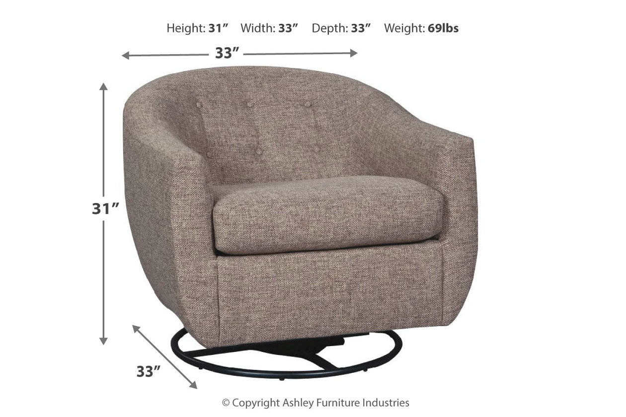 Upshur Taupe Accent Chair - A3000003 - Luna Furniture - Dallas Store