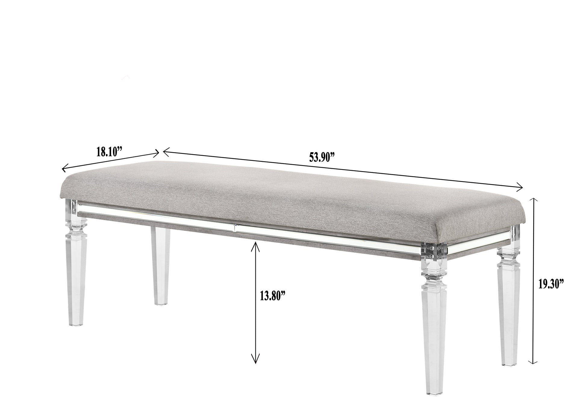 Vail Gray LED Upholstered Panel Bedroom Set - SET | B7200-K-HB | B7200-K-FB | B7200-KQ-RAIL | B7200-1 | B7200-11 | B7200-2 | B7200-4 - Luna Furniture - Dallas Store