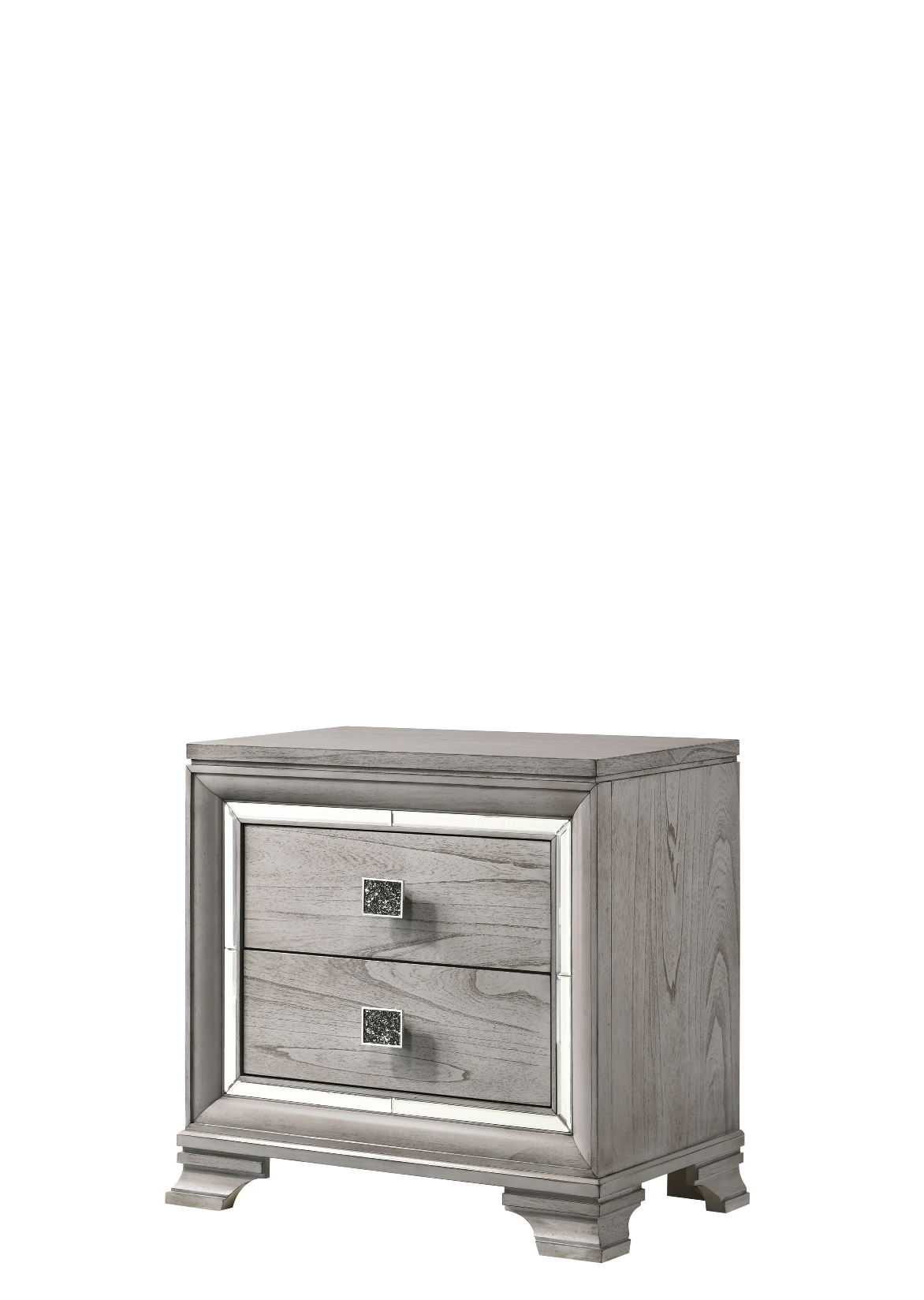 Vail Gray LED Upholstered Panel Bedroom Set - SET | B7200-K-HB | B7200-K-FB | B7200-KQ-RAIL | B7200-1 | B7200-11 | B7200-2 | B7200-4 - Luna Furniture - Dallas Store